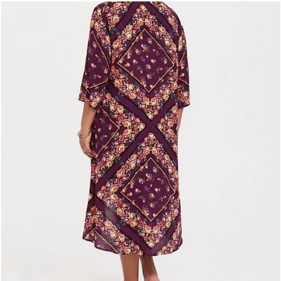 Torrid Floral Kimono/Duster NWT SZ 1X - Picture 6 of 9